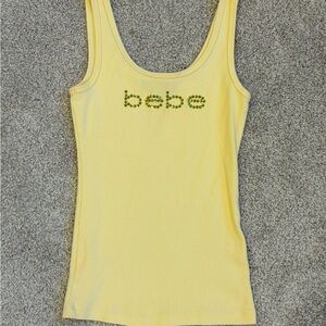 Vintage Y2K Bebe Yellow Tank Top